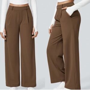Halara Brown Stretchy Trouser Pants